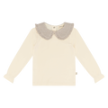 House of Jamie | Collar tee | Cream & shimmer beige