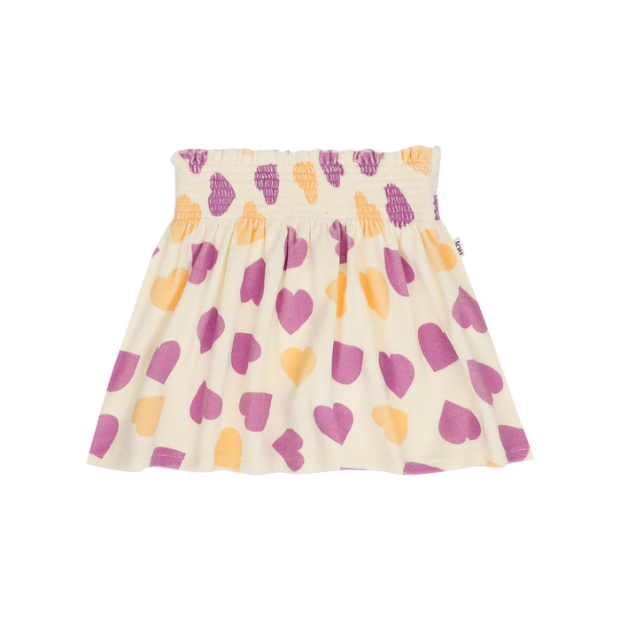 House of Jamie smocked skirt happy hearts