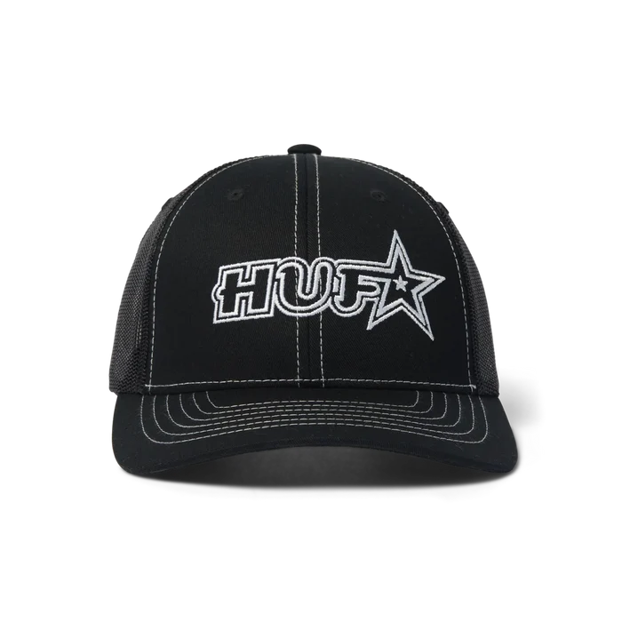 HUF Galaxy Black Trucker Hat