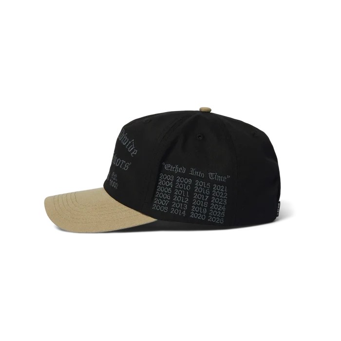 HUF Olympia Black 6 Panel Hat