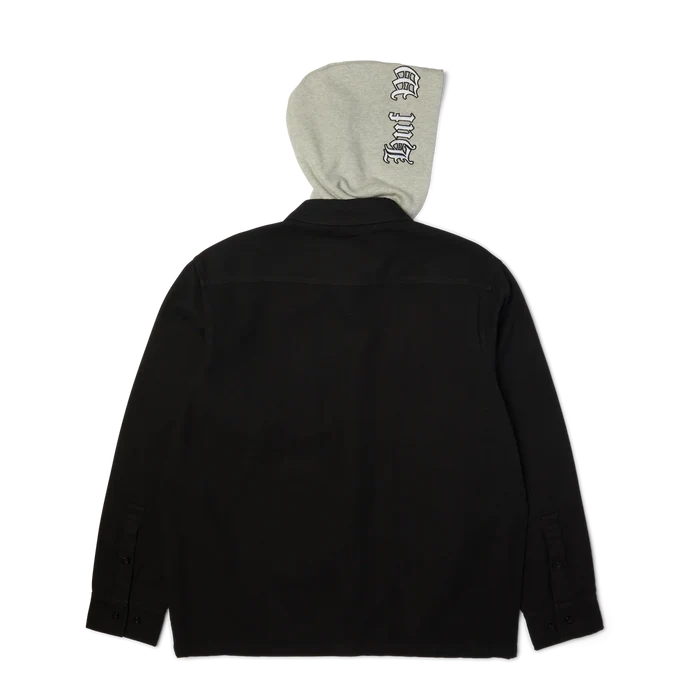 HUF Olympia Black Hooded Overshirt