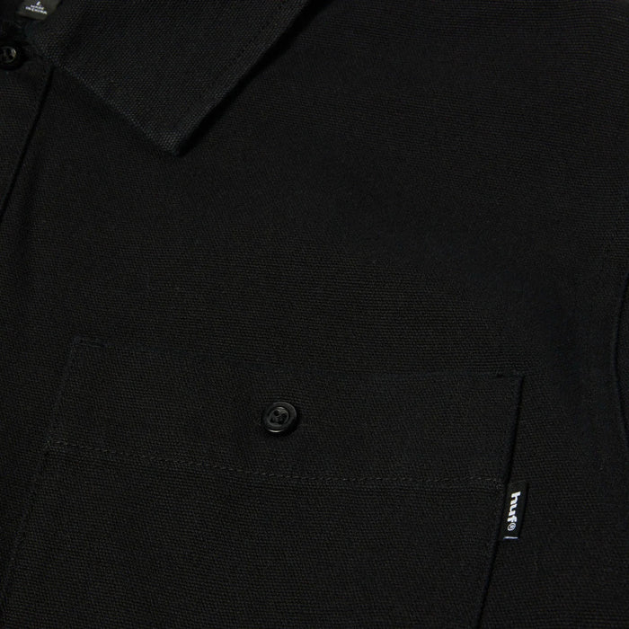 HUF Olympia Black Hooded Overshirt