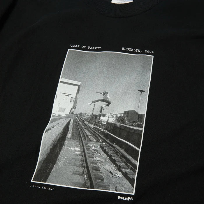 HUF Taking The Leap Black S/s Shirt