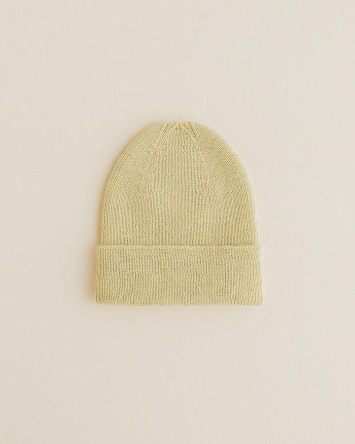 Hvid | Beanie Fonzie| Yellow