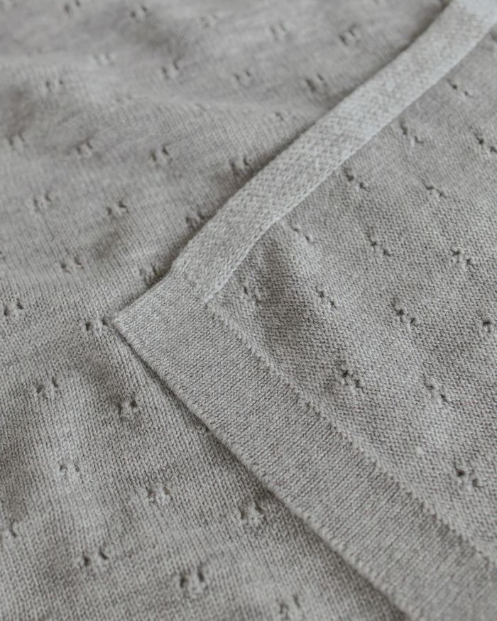 Hvid | Blanket Bibi | Grey Melange