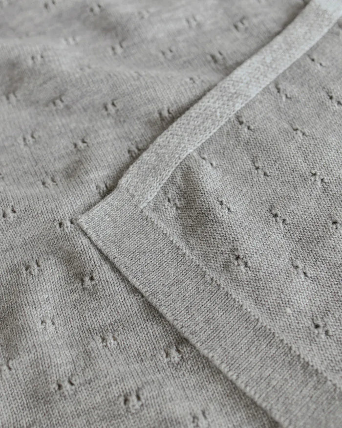 Hvid | Blanket Bibi | Grey Melange