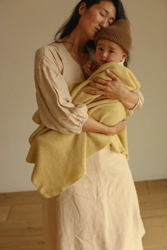 Hvid | Blanket Felix light yellow