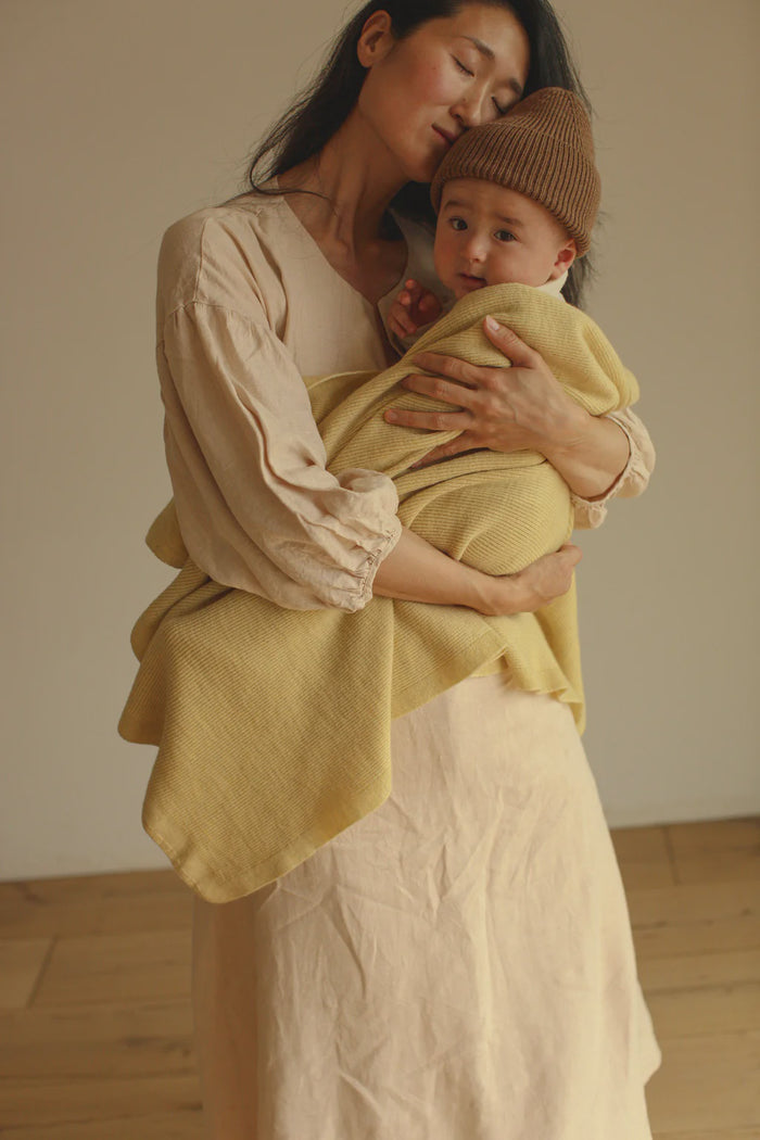 Hvid | Blanket Felix light yellow