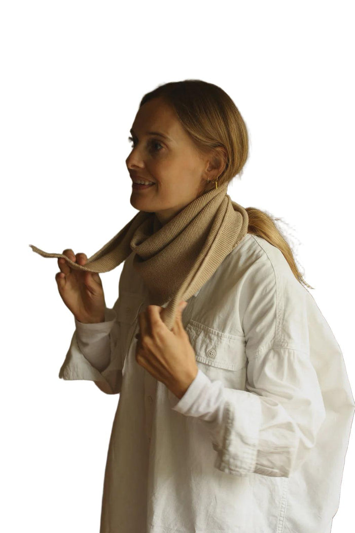 Hvid | Scarf Josephina | Sand