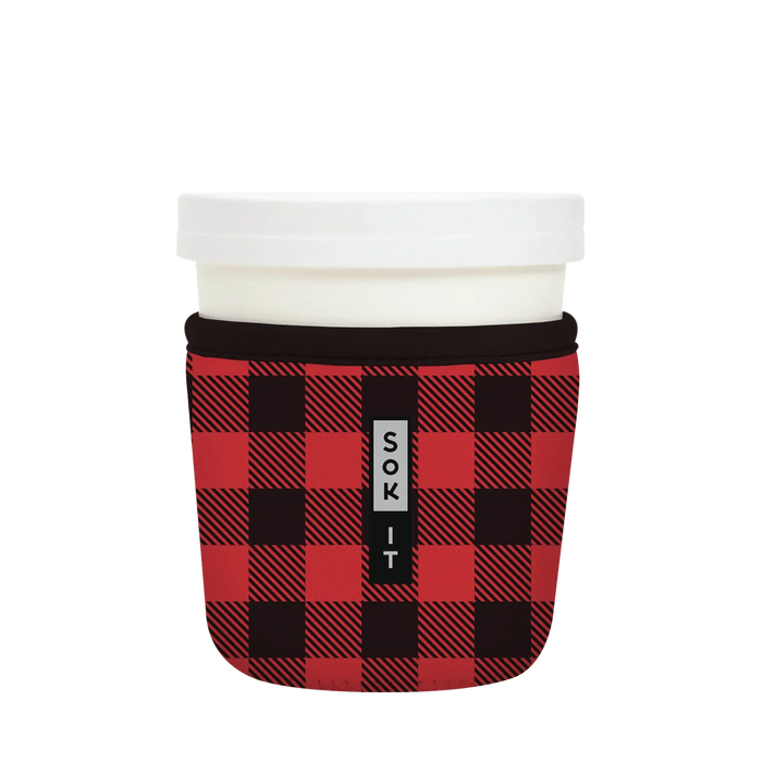 Sok-It IceCreamSok for Standard Pint - Buffalo Check Default-Title 14.99 IceCreamSok-Winter Holiday