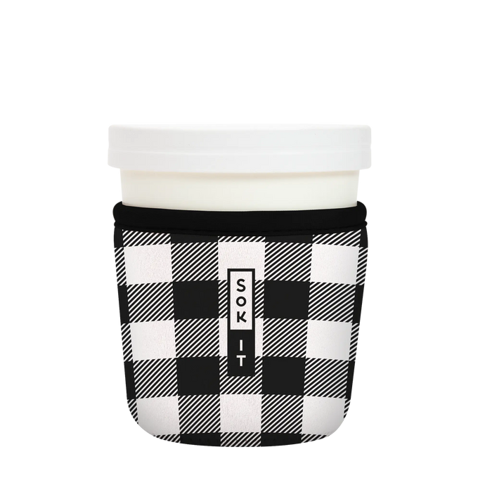 Sok-It IceCreamSok - B&W Buffalo Check   IceCreamSok-Winter Holiday