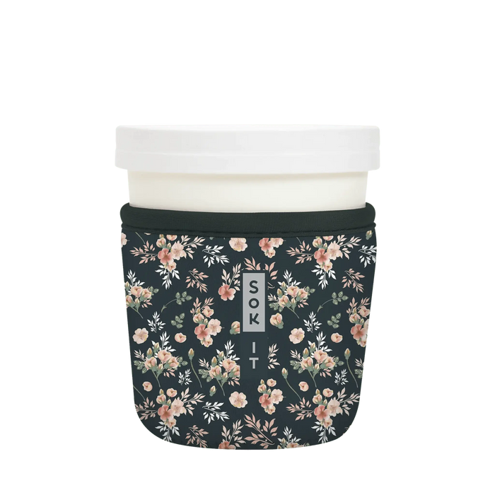 Sok-It IceCreamSok for Standard Pint - Grey Rose Default-Title 10.48 IceCreamSok-FW Floral