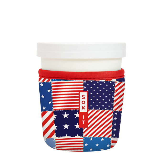 Sok-It IceCreamSok - Patriotic Patchwork   IceCreamSok-Summer Holiday
