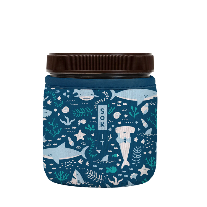 Sok-It IceCreamSok for Talenti Style Pint - Happy Sharks 16oz-Talenti-Pint 14.99 IceCreamSok-Summer Holiday