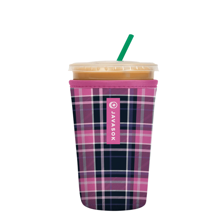 Sok-It JavaSok - Berry Plaid Medium-22-28oz 15.99 JavaSok-Plaids