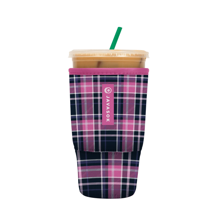 Sok-It JavaSok - Berry Plaid Large-30-32oz 17.99 JavaSok-Plaids
