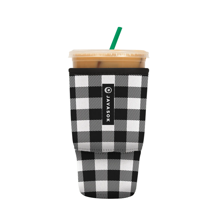 Sok-It JavaSok - B&W Buffalo Check Large-30-32oz 17.99 JavaSok-Plaids