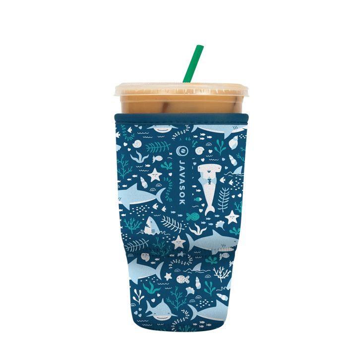 Sok-It JavaSok - Happy Sharks Large-30-32oz 17.99 JavaSok-Sealife
