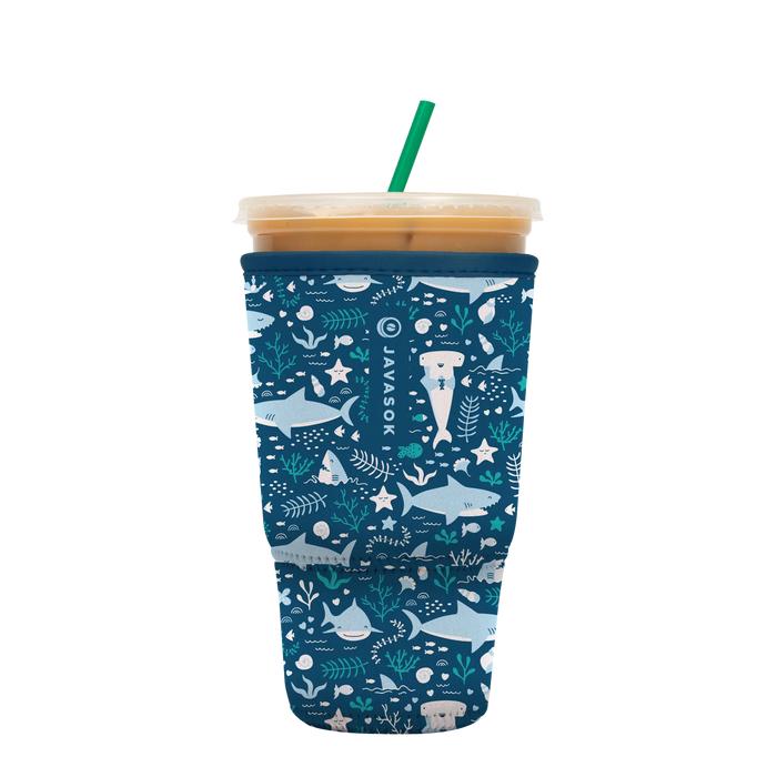 Sok-It JavaSok - Happy Sharks 2XL-44-48oz 18.99 JavaSok-Summer Holiday