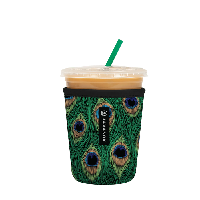 Sok-It JavaSok - Peacock Small-16-20oz 9.08 JavaSok-Animal Prints