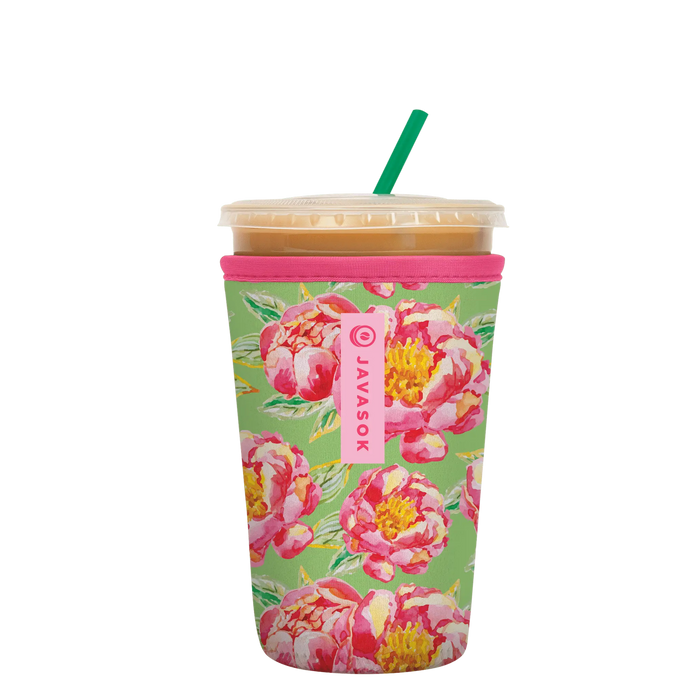 Sok-It JavaSok - Pink Peonies Medium-22-28oz 10.38 JavaSok-SS Floral