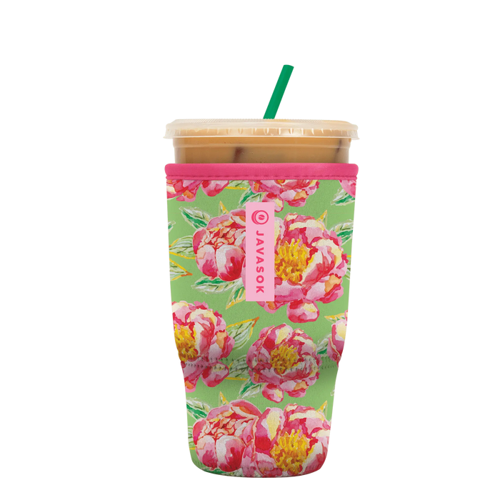 Sok-It JavaSok - Pink Peonies Large-30-32oz 11.68 JavaSok-SS Floral