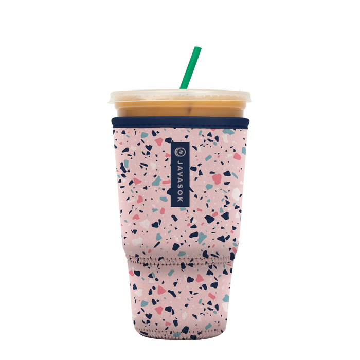 Sok-It JavaSok - Pink Terrazzo XL-38-42oz 18.99 JavaSok-Novelty