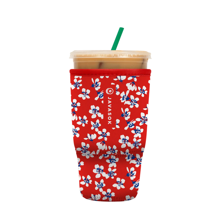 Sok-It JavaSok - Red White and Bloom Large-30-32oz 12.58 JavaSok-Summer Holiday