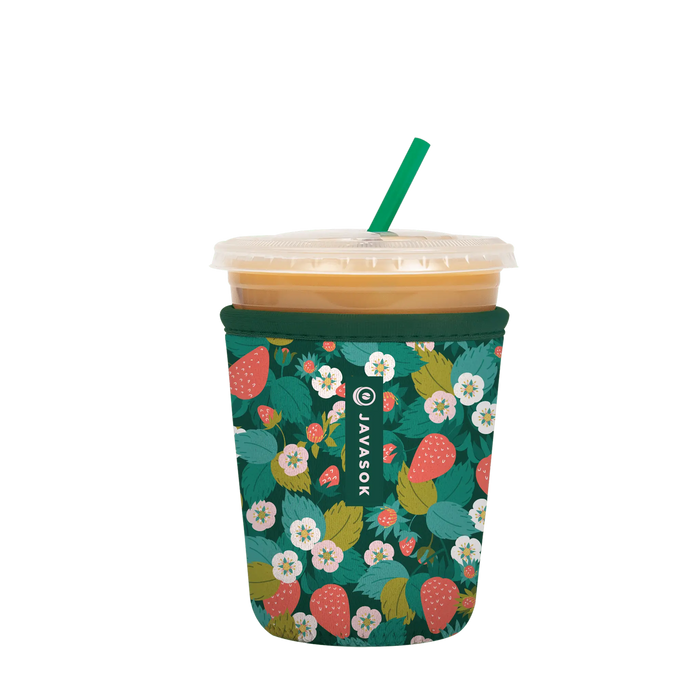 Sok-It JavaSok - Strawberry Fields Small-16-20oz 11.18 JavaSok-SS Floral