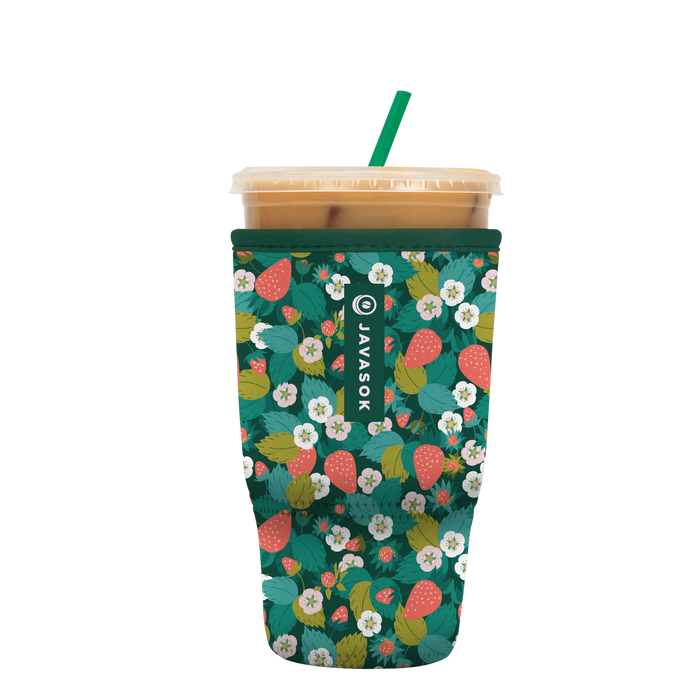 Sok-It JavaSok - Strawberry Fields Large-30-32oz 14.38 JavaSok-SS Floral