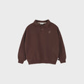 Jenest | Cameron polo sweater | fondant brown