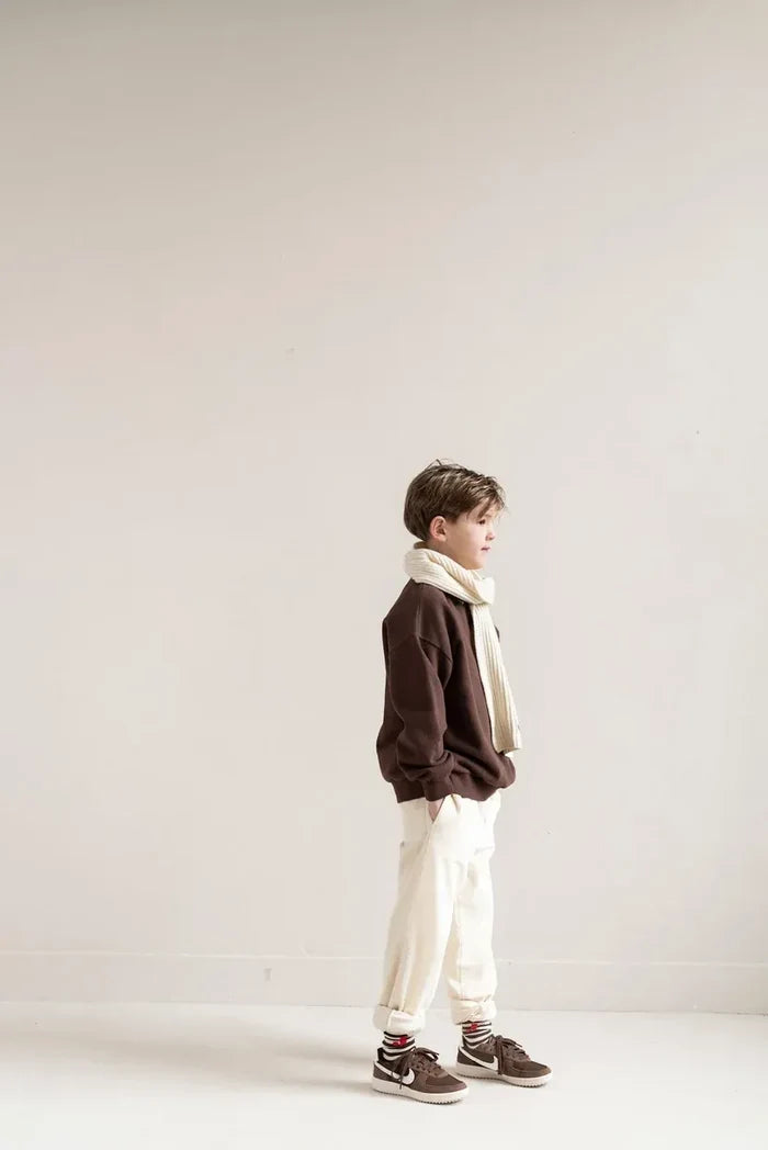 Jenest | Cameron polo sweater | fondant brown