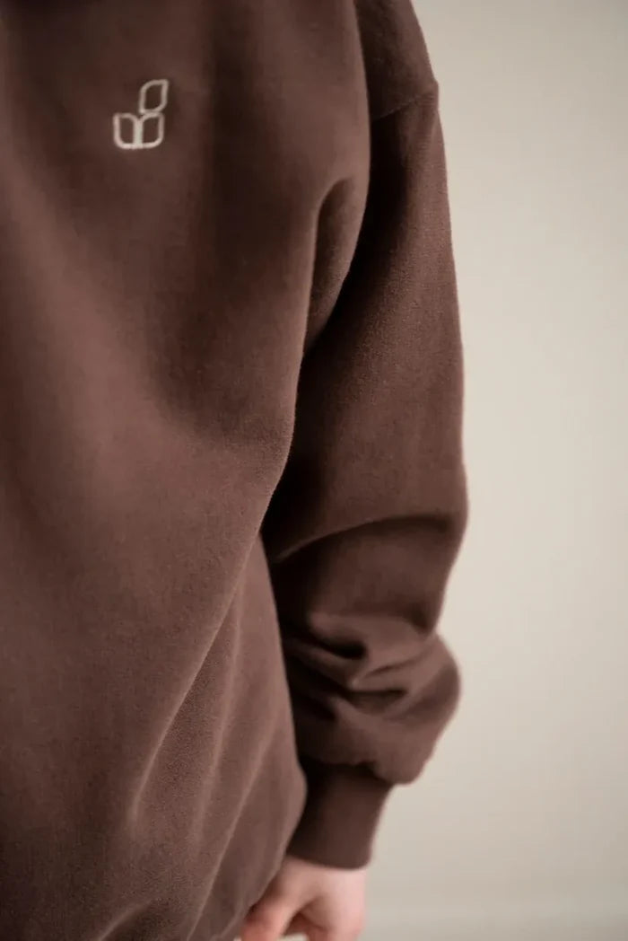 Jenest | Cameron polo sweater | fondant brown