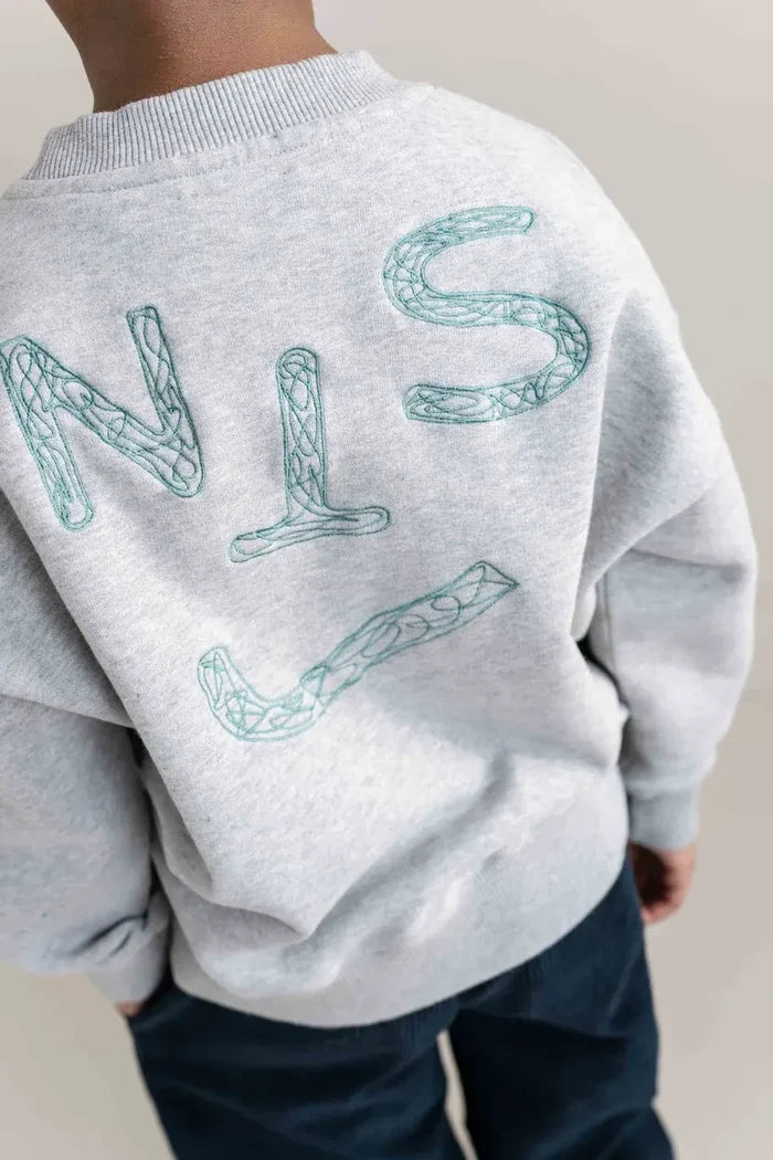 Jenest | Jnst sweater | grey melange