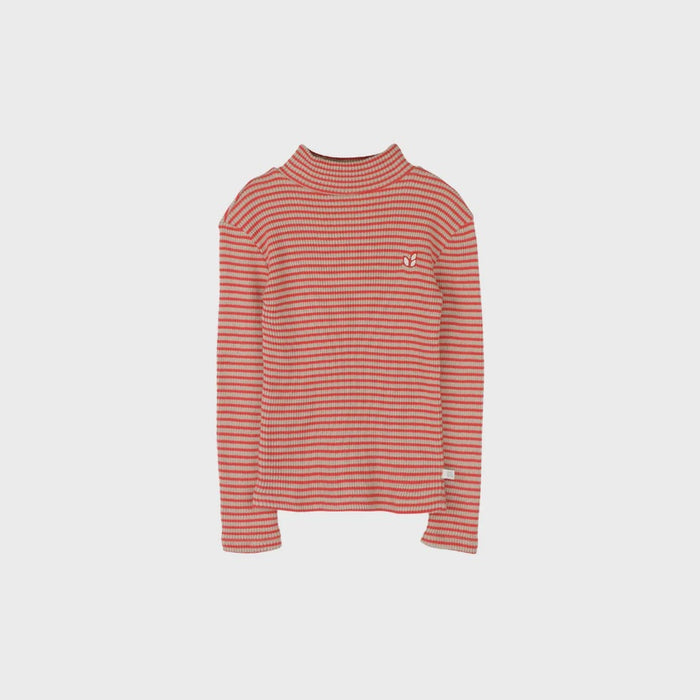 Jenest | Tara turtle neck ls tshirt | beige red