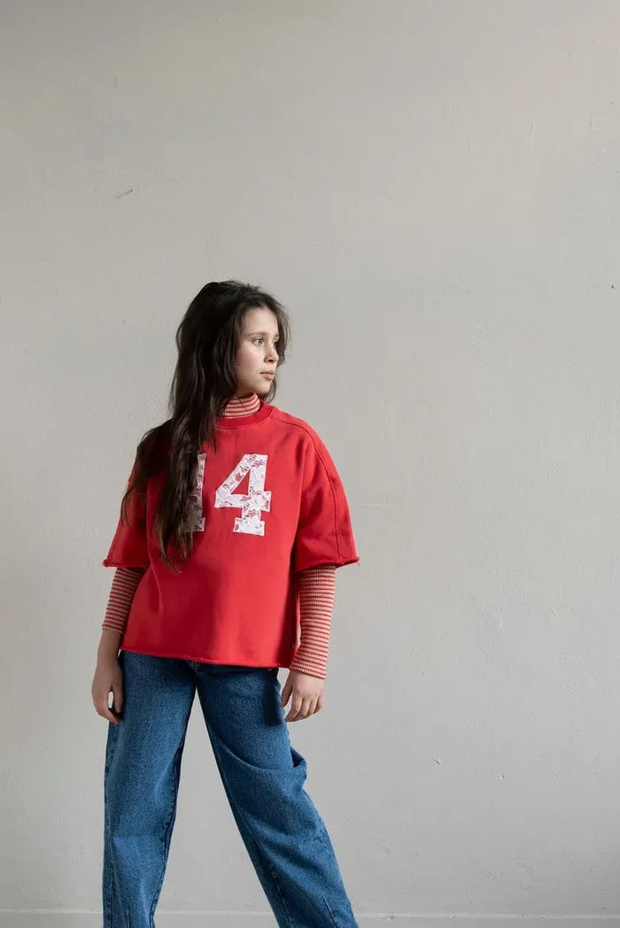 Jenest | Tara turtle neck ls tshirt | beige red