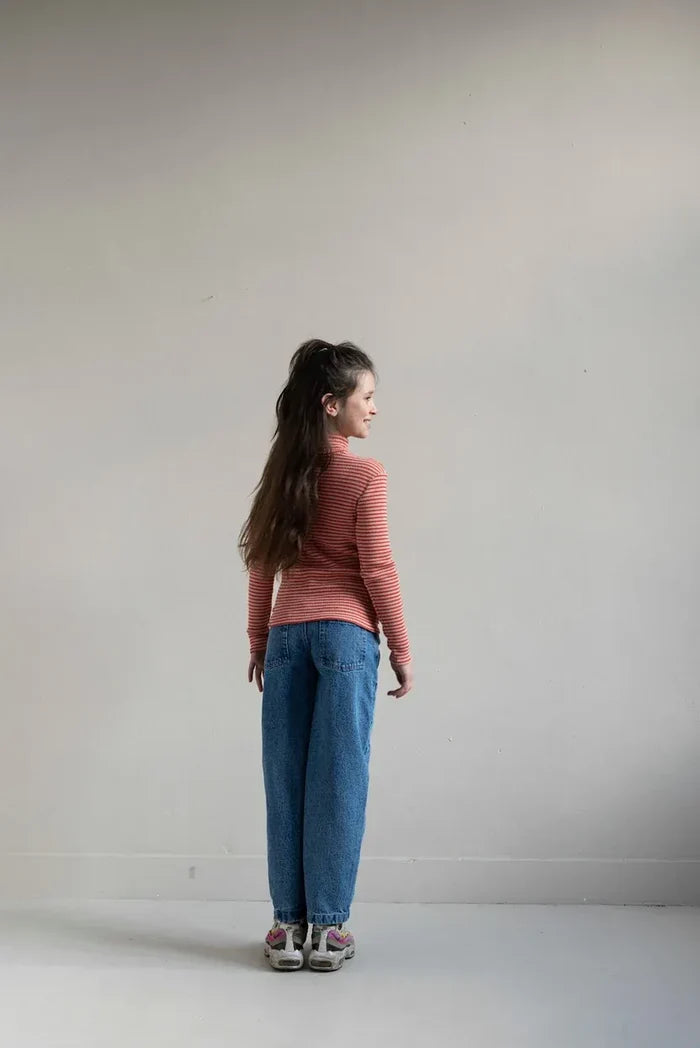 Jenest | Tara turtle neck ls tshirt | beige red