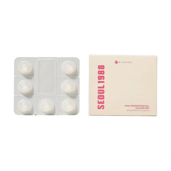 K-Secret. Seoul 1988 Boosting Ball : Collagen 100% (0.0012oz * 7 capsules) | Lady Bonita | Korean beauty NZ