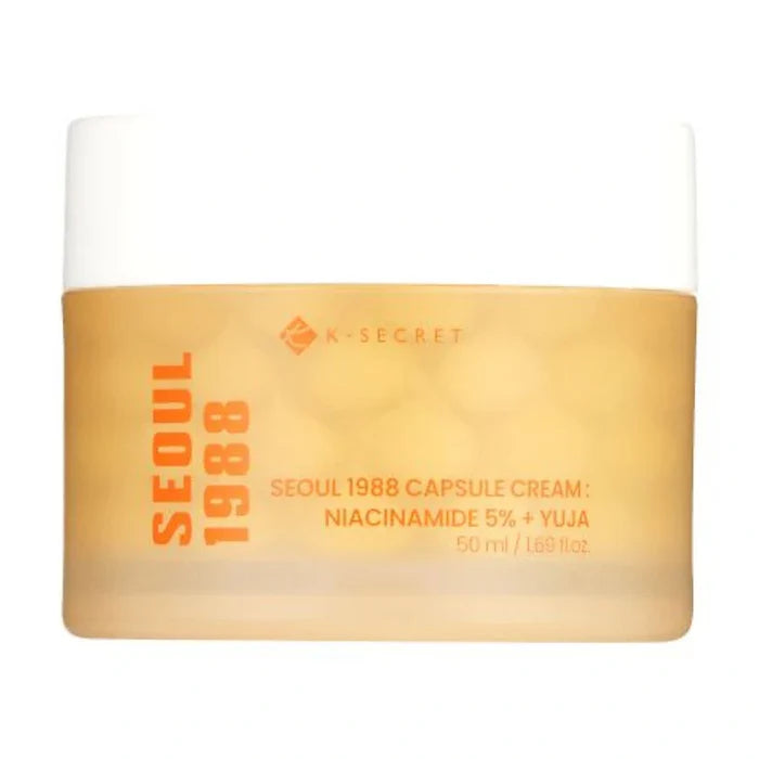 K-Secret. SEOUL 1988 Capsule Cream : Niacinamide 5% + Yuja 50ml | Lady Bonita | Korean beauty NZ