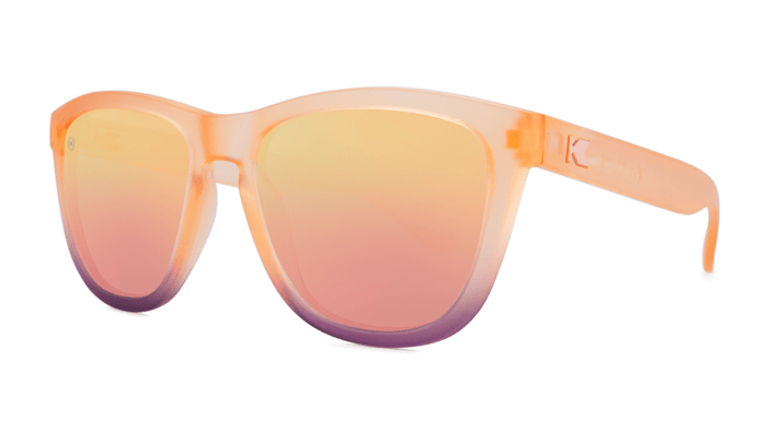 Knockaround Sunglasses Premiums - Frosted Rose Quartz Fade / Rose 3