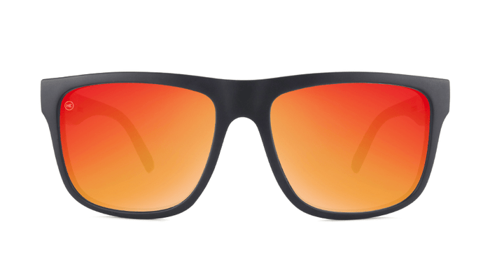 Knockaround Sunglasses Torrey Pines - Matte Black / Red Sunset 2