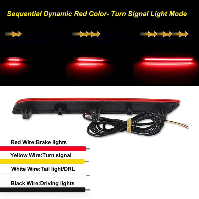 LED Sequential Rear Bumper Reflector Lights -  Toyota GR Supra