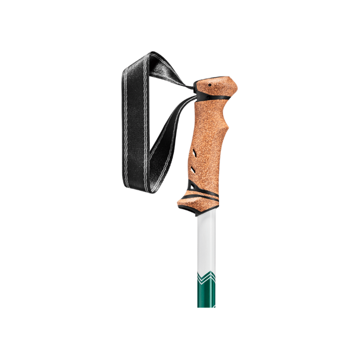 Close up on the handle of the Leki budget trail hiking poles