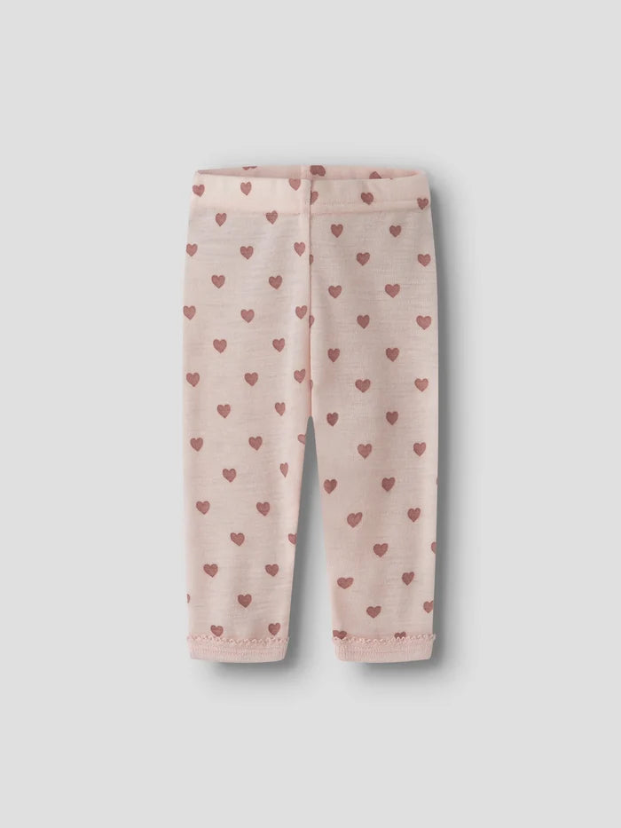 Lil'Atelier | Noel wool legging - Morganite heart