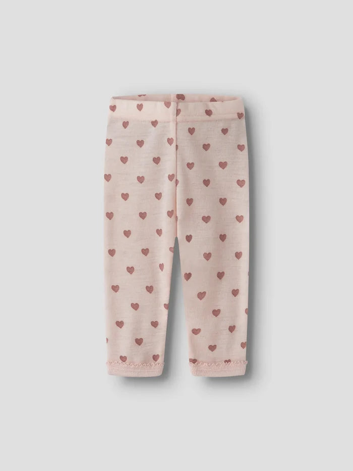 Lil'Atelier | Noel wool legging - Morganite heart