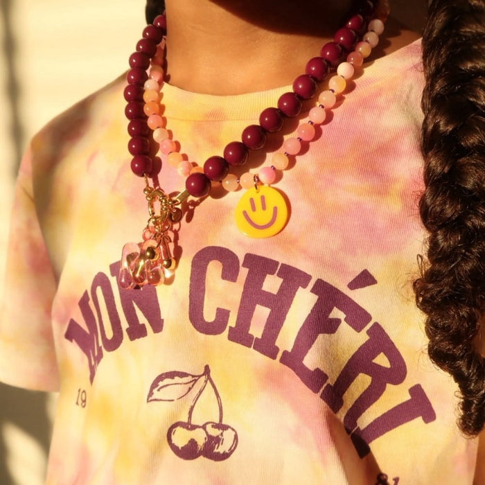 Love Issue - Necklace | bold beads plum