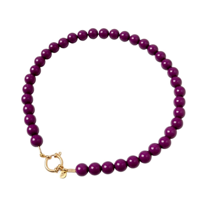 Love Issue - Necklace | bold beads plum