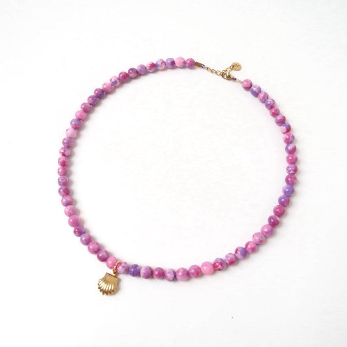 Love Issue - Necklace | Shell fuchsia
