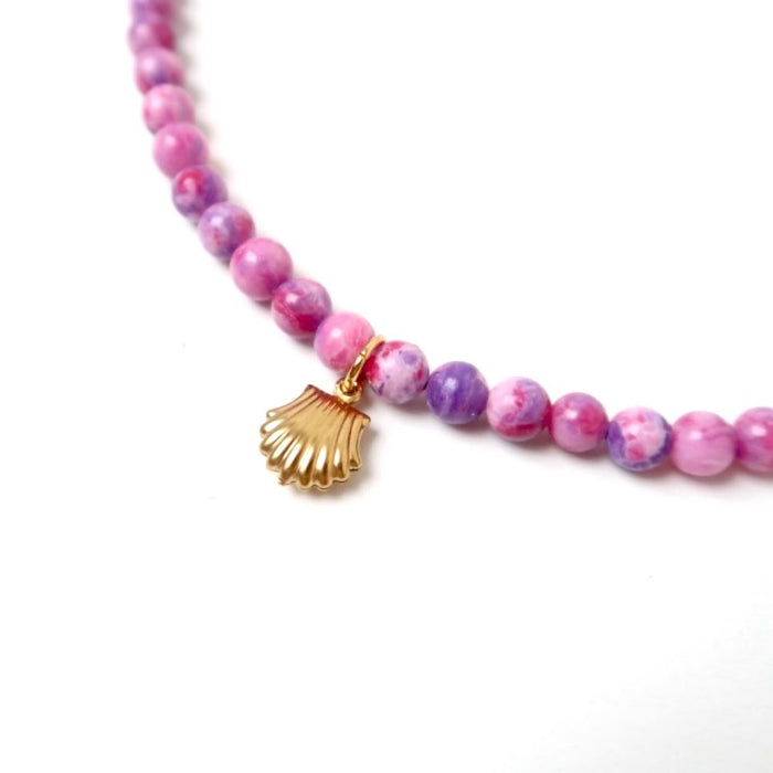 Love Issue - Necklace | Shell fuchsia