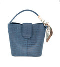 Lucia Large Navy Tote BC Bag with Scarf